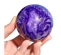 DSZUJTYROP Amethyst Moss Agate Ball Quartz Crystal Sphere Figurine for Decorative, Lens Photography, Gaze Divination or Feng Shui and,6-6.5cm
