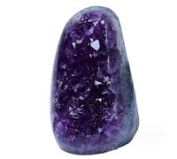 DSZUJTYROP Amethyst Quartz Cluster Geodes Irregular Crystals Gemstones Home Decoration Crystal Stones Balancing Gift,170-200g