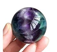 DSZUJTYROP Beautiful Colourful Fluorite Quartz Crystal Ball Stone Ornaments (Size : 1500-1600g)