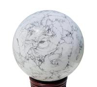 DSZUJTYROP Beautiful Howlite Sphere Quartz Crystal Polished Ball Ornaments (Size : 1300-1400g)