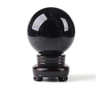 DSZUJTYROP Black Crystal Ball Ornaments, Home Living Room, Bedroom, Crafts Stone,100mm