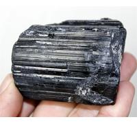 DSZUJTYROP Black Tourmaline Crystal Rough Stone Ornaments (Color : 2pc 30-50g)