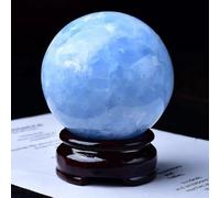 DSZUJTYROP Blue Crystal Ball Lapis Lazuli Raw Stone Seven Star Array Feng Shui Ornaments Porch Living Room,60~65mm