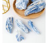 DSZUJTYROP Blue Crystal Kyanite Rough Gem Stone Home Decoration Rock Ornaments (Size : 80-100g)