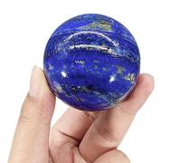 DSZUJTYROP Blue Lapis Lazuli Crystal Ball- Feng Shui Stone Sphere Decorative Balls for, & Office Desk Decor,10cm