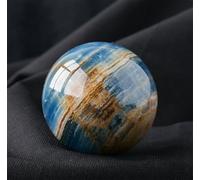 DSZUJTYROP Blue Lapis Lazuli Gemstone Sphere Crystal Ball Home Garden Feng Shui Ornament Divination Crystals for Healing/Divination/Chakra Balance,70mm