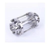 DSZUJTYROP Brewing Diopter 1.5" Tri Clamp x 25mm 1" Pipe OD Sus 304 Stainless Steel Flow Sight Glass Homebrew Beer