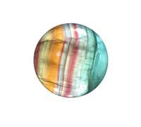 DSZUJTYROP Candy Color Fluorite Crystal Ball Colorful Play Ornamental Stone Home Decoration Crafts,60~70mm
