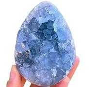 DSZUJTYROP Celestite Cluster -Blue Crystal Cave for Home Decor,Crystals Geode and Stones, Feng Shui Decoration and Collection,200~290g