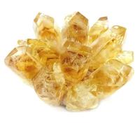 DSZUJTYROP Citrine Quartz Crystal Cluster Stones Yellow for, Yoga, Home Decoration,500-600g