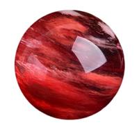 DSZUJTYROP Crystal Ball, 1 Set Decorative with Gift Box and Stand for Photography Office Decoration, Red,20cm