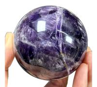 DSZUJTYROP Crystal Ball Amethyst Gemstone Sphere, Stone Round Collection for Home Decoration,9cm/3.5in