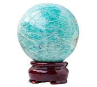 DSZUJTYROP Crystal Ball Gemstone Sphere Home Decorative Balls Feng Shui for Decoration Divination,7-7.5cm
