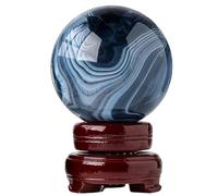 DSZUJTYROP Crystal Ball with Stand Quartz Sphere Tumbled Gems Stone Home Decoration Feng Shui Witchcraft Balls,65mm