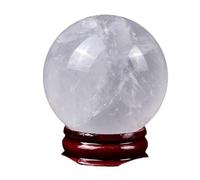 DSZUJTYROP Crystal Ball with Stand - Real Quartz Sphere for Decoration Crystals Decor,11cm