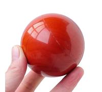 DSZUJTYROP Crystal Balls Red Jasper Gemstone Sphere Ornament for Balancing Feng Shui Home and Office Decoration,6cm