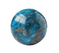 DSZUJTYROP Crystal Blue Apatite Ball Exquisite Crafts Aura Polished Gemstone Gift,35~40mm