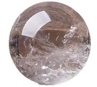DSZUJTYROP Crystal Clear Glass Sphere Naturel Ball for Divination Camera Photo Shoot Home Office Landscape Decoration Art with Wooden Base 40-100Mm,40mm