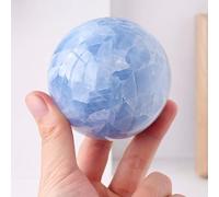 DSZUJTYROP Crystal Lapis Lazuli Ball Ornaments Stone Polished Blue Topaz Feng Shui Seven Star Array Home,35~40mm