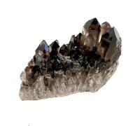 DSZUJTYROP Crystal Smoky Quartz Cluster, Raw Stone, Irregular Stones, for Home Decoration,300~400g