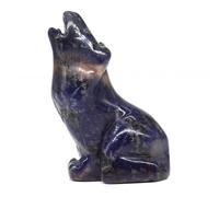 DSZUJTYROP Crystal Statue Blue Sodalite Stone Carving Home Decoration Animal Ornament