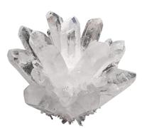 DSZUJTYROP Crystal White Clear Cluster Stones Raw Stone Point Geode Home Decoration Housewarming Gift,300-400g