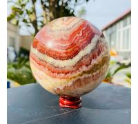 DSZUJTYROP Crystals Quartz Pork Stone Sphere Crystal Ball Stones Room Home Aquarium Decoration Accessories Ornaments (Size : 9-10cm)