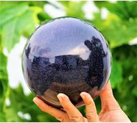 DSZUJTYROP Decorative Ornaments Blue Sand Quartz Crystal Ball (Size : 900-1000g)