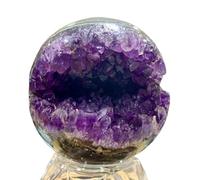 DSZUJTYROP Decorative Ornaments Ruby in Zoisite Gemstone Crystal Sphere Ball (Size : 350-400g)