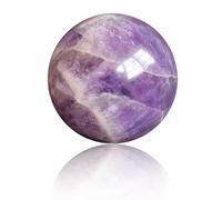DSZUJTYROP Fantasy Amethyst Ball Rough Polished Crystal Decoration Semi-Precious Stone Gift Ornaments,22~25mm