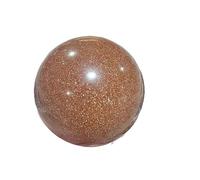 DSZUJTYROP Gold Sand Ball Quartz Crystal Carving Home Decoration (Size : 50-60mm)