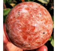 DSZUJTYROP Golden Sunstone Crystal Sphere Ball Ornaments (Size : 105-110mm)