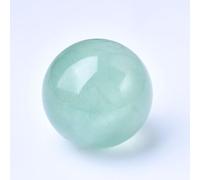 DSZUJTYROP Green Fluorite Crystal Ball Ornaments Beads Raw Stone Cutting Grinding and polishing,60~70mm