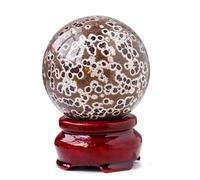 DSZUJTYROP Home Furnishings Crystal Ball Feng Shui Quartz Sphere Power Stone for Crystals Prosperity Stones Spiritual Gift,6.5-7cm