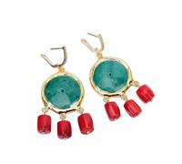 DSZUJTYROP Hook Earrings Lady Stone Earrings