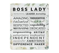 DSZUJTYROP Inspirational Women Leader Metal Sign Modern Minimalist for Office Home Office or She Shed Wall Decor Gift (8 X 12 in)