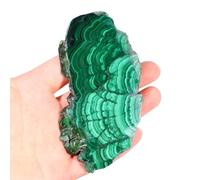 DSZUJTYROP Irregular Malachite Polished Slices Rough Crystal Gemstones Stones for Tumbling, Gemstone for Jewelry Making,400~500g