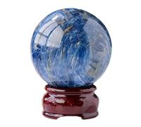 DSZUJTYROP Kyanite Crystal Ball Blue Sphere Gemstone Polishing Divination Balls for Home Decor, Magic,4-4.5cm