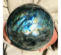 DSZUJTYROP Labradorite Crystal Gemstone Sphere Ball Orb Ornaments (Size : 1400-1500g)