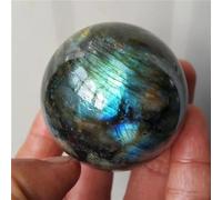 DSZUJTYROP Labradorite Crystal Sphere Ball Madagascar Ornaments (Size : 85-95mm)