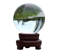 DSZUJTYROP Large Crystal Ball Transparent Feng Shui to Attract Wealth and Fortune Town House Decoration Living Room Office,B-20cm