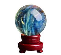 DSZUJTYROP Melting Yellow Crystal Ball Fantasy Home Gift Ornaments,120mm
