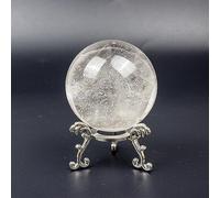 DSZUJTYROP Metal Bracket White Crystal Ball Home Decoration (Color : Light Green)