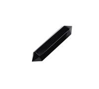 DSZUJTYROP Obsidian Crystal Column Double-Ended Quartz Stone Decoration Ornament Home Using Ornaments (Color : 60-70mm)