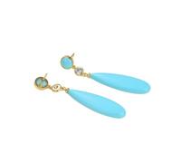 DSZUJTYROP Plated Stud Earrings Ethnic Style For Women