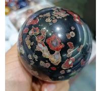 DSZUJTYROP Plum Blossom Stone Crystal Ball Hand Polished Decoration Gift (Size : 550-600g)