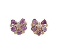 DSZUJTYROP Purple Earrings Lady Party Gifts