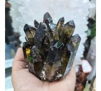 DSZUJTYROP Quartz Crystal Stone Geode Druz Gems Minerals Cluster Gift Ornaments for Home Decoration (Size : 400-500g)