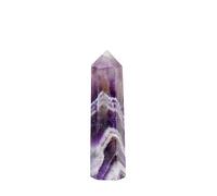 DSZUJTYROP Quartz Hexagonal Wand Dream Amethyst Crystal Column Purple Tower Home Decoration (Size : 5-6cm)
