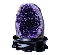 DSZUJTYROP Raw Amethyst Crystal Cluster Irregular, Geode, Decorative Feng Shui Stone Purple Home Decor,710~820g